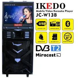 Speaker Portable Ikedo 12 inch with TV 16 inch JC-W13B