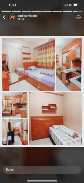 SEWA MURAH!!! Apartement Green Pramuka 2BR Furnish Elegan