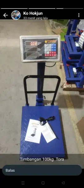 Timbangan digital 100kg 2 display