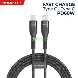 Mofit kabel data 66w type c to c qc4.0 pd3.0 fast charging 1 meter