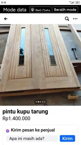 kusen pintu jati