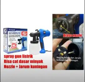 SR Spray Gun H&L Nozzle Metal Bisa Buat cat Minyak