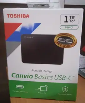 Toshiba Canvio Basic Hardisk Eksternal 1TB USB C / Type C