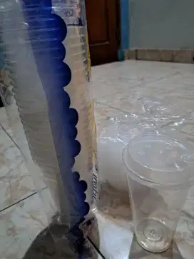 Thinwall cup injection 500ml 16oz gelas tebal bening