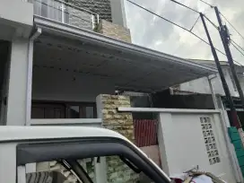 Balkon stanlis kaca biasa 8 mm