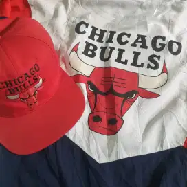 Jacket chicago bulls & topi bulls vintage