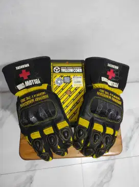 Jual Sarung Tangan Motor Touring Merk Yellow Corn CARBON