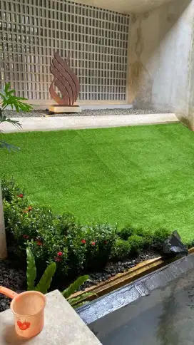 Karpet rumput sintetis taman Jogja