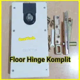 Engsel Tanam Lantai Floor Hinge Set Komplit Stang Baut Sekrup