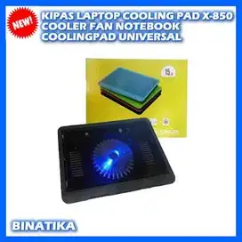KIPAS LAPTOP COOLING PAD X-850 COOLER FAN NOTEBOOK COOLINGPAD UNIVERSL