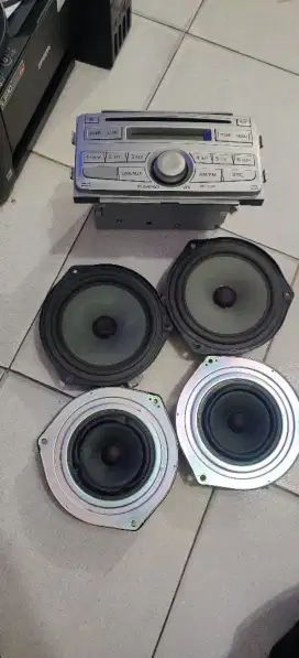 SPEAKER DAN HEADUNIT AGYA ORIGINAL