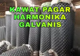 Kawat pagar harmonika galvanis