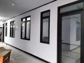 Jual kusen pintu jendela kaca aluminium plus pasang