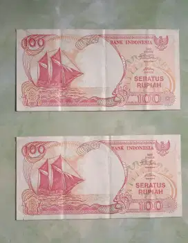 Uang kertas Rp. 100 perahu pinisi