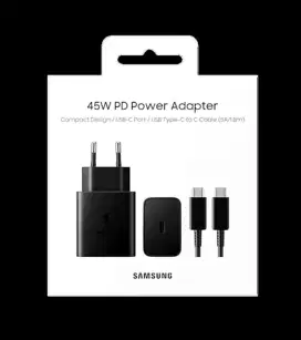 Charger Travel adapter samsung original 45W type C with cable