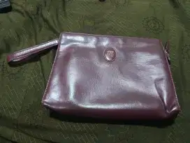 Handbag/Clutch Pria Bahan Kulit Asli Merek Louis Quatorze Ori Preloved