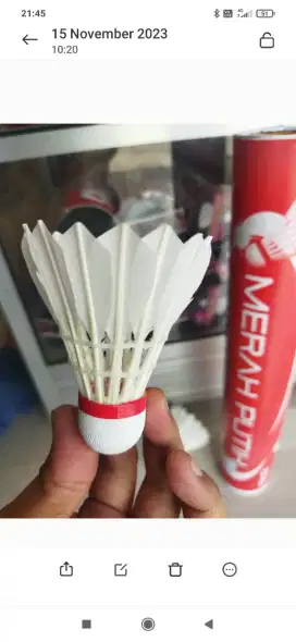 Shuttlecock lancip/bola bulutangkis