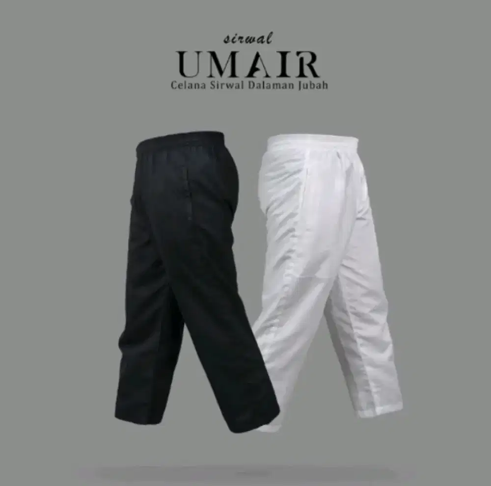 UMAIR Celana Sirwal Dalaman Jubah Size XXL Hitam