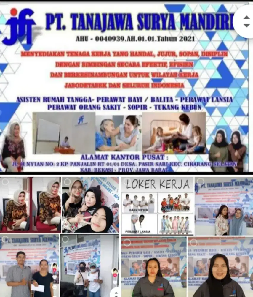 Menyediakan jasa art dan baby sitter