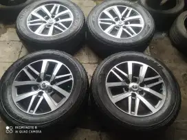 Velg o.m Fortuner vrz R18+Ban good condition bisa+psang Nex wa ja gan