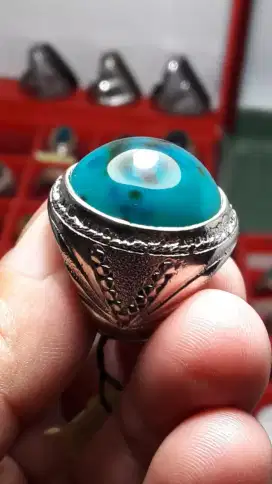 Batu bacan doko coklat encer totol