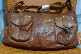 Tas kulit asli motif Silverqueen