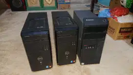 Pc built up Dell vostro 3900, Intel pentium g (gen4), ram2gb, hdd500gb