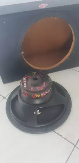 Subwoofer Kicker 12in+box samping hrv lama