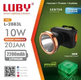 Senter Kepala LED Luby L-2883L