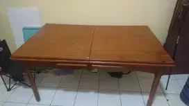 meja kayu jati bisa di panjangin