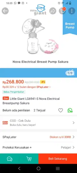 Pump breast\pompa Asi merk nova sakura