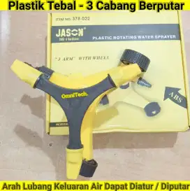 Water Sprayer Siram Air Tanaman Taman Kebun Plastik Putar 3 Cabang