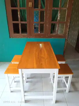 Set meja kursi warung kedai cafe