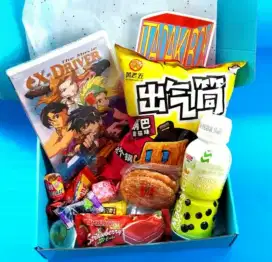 Uniqlo snack minuman anime pokemon, dragon ball, one piece, gundam