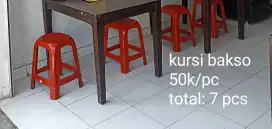 Kursi bakso/makan satuan