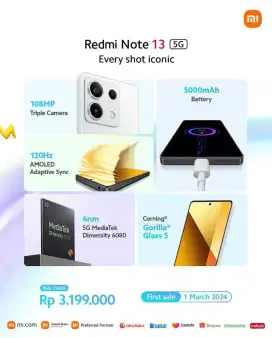 Redmi Note 13 5G Ram 8GB/256GB