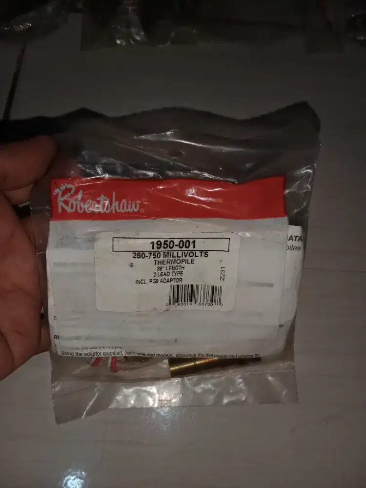 Thermopile fryer robertshaw