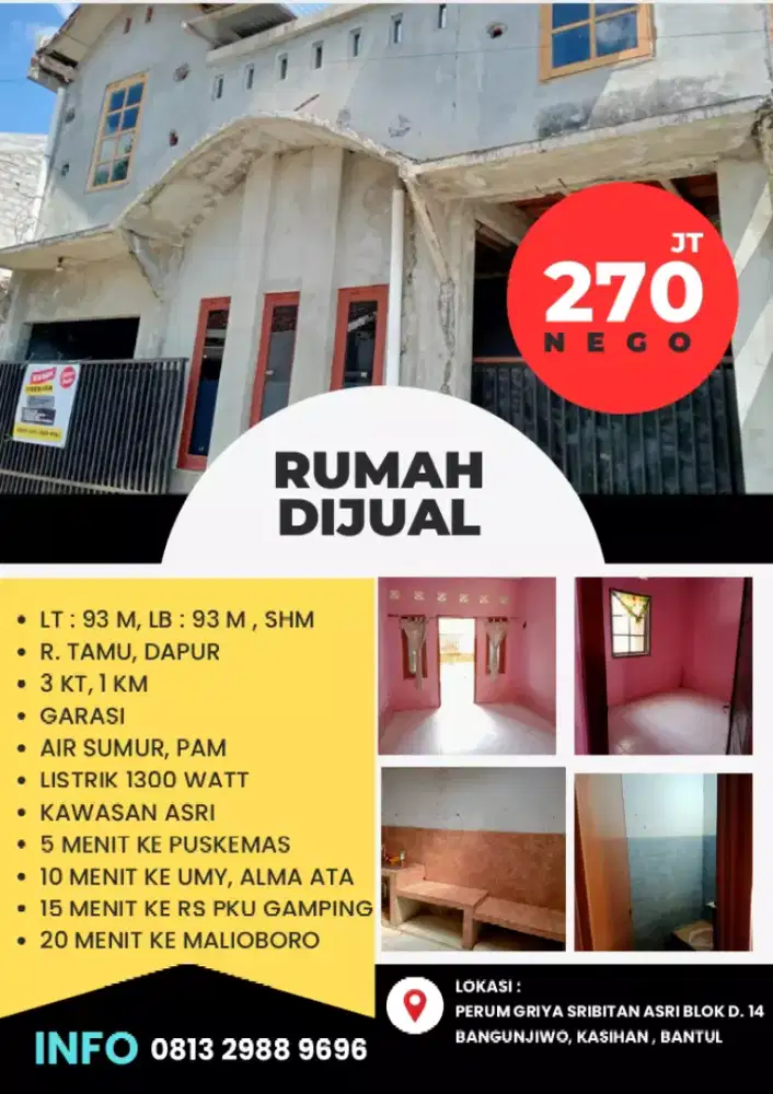 Rumah di Jual 260jt Nego