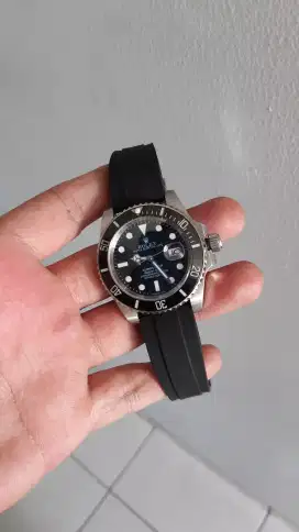 JAM ROLEX RUBBER OTOMATIS