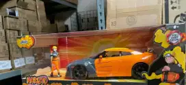 Diecast mobil, mainan figure naruto (fullset with box DVD)