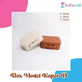 Box Hampers/Packaging Model Koper D Mini Warna Coklat/Cream