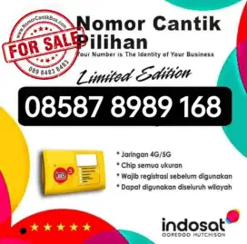 Nomor Cantik INDOSAT SUPER HOKY I LU FA 168