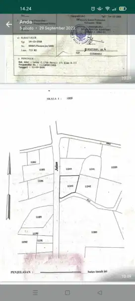 Tanah SHMP 715m2 mangku aspal dekat Telaga Jonge dan Kampus UNY GK