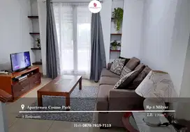 Dijual Apartement Cosmo Park 3 BR Full Furnished Bagus