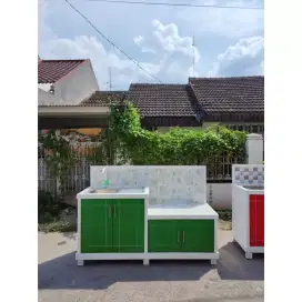 Meja kompor wastafel 4 pintu