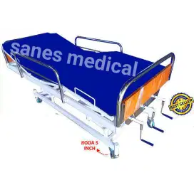 Bed Rest Prokes Kayu Ranjang Dipan Kasur 3 Crank Engkol Rumah Sakit RS