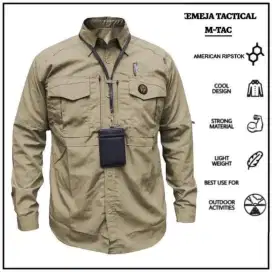 Baju M-TAC cream lengan panjang