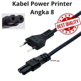 Kabel Power Printer 2 Lubang Kabel Angka 8 Serbaguna High Quality