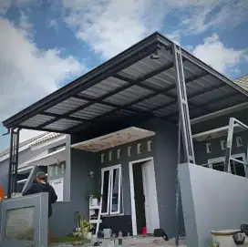 KANOPI SEMARANG SOLARFLAT BAJA RINGAN ALDERON RENOVASI