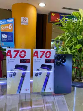 ITEL A70 RAM 4+8/64GB SEGEL NEW RESMI INDONESIA ITEL INDONESIA